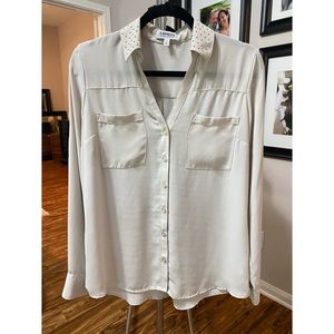 Express Portofino Shirt Gold Studded Collar